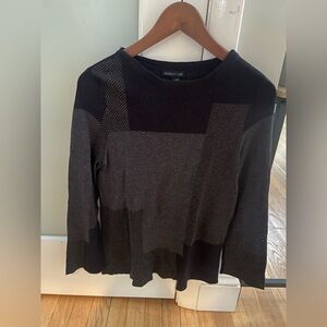 EILEEN FISHER Pullover Pull Top Tencel Silk Black S Small NEW NWOT